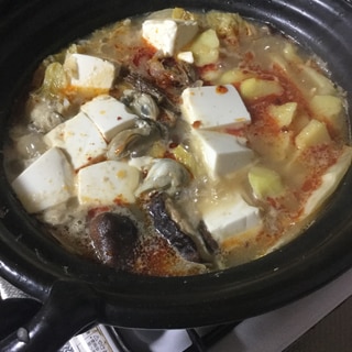 ピリ辛白味噌鍋